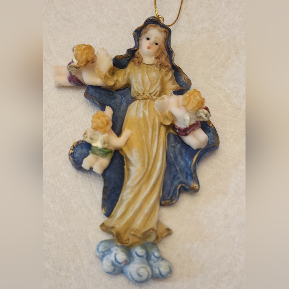 Mother Angel and 3 Cherubs Ornament by Autom